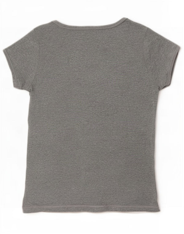 Champion Womens T-Shirt Top UK 10 Small Grey Flecked