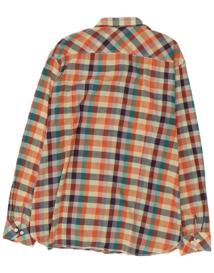 Scotch & Soda herreskjorte 2XL flerfarvet ternet bomuld