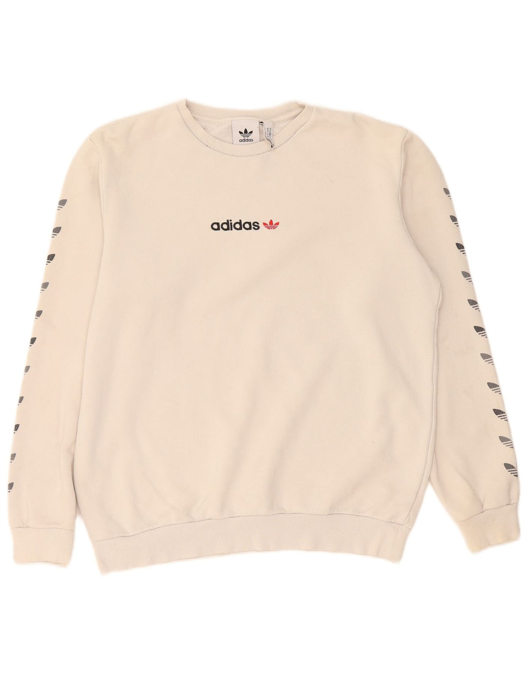 Adidas Herre grafisk sweatshirt Jumper Medium Beige Bomuld