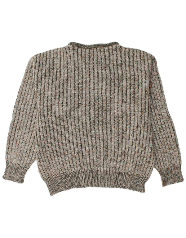 Vintage Herre Crew Neck Jumper Sweater IT 48 Medium Grøn Akryl