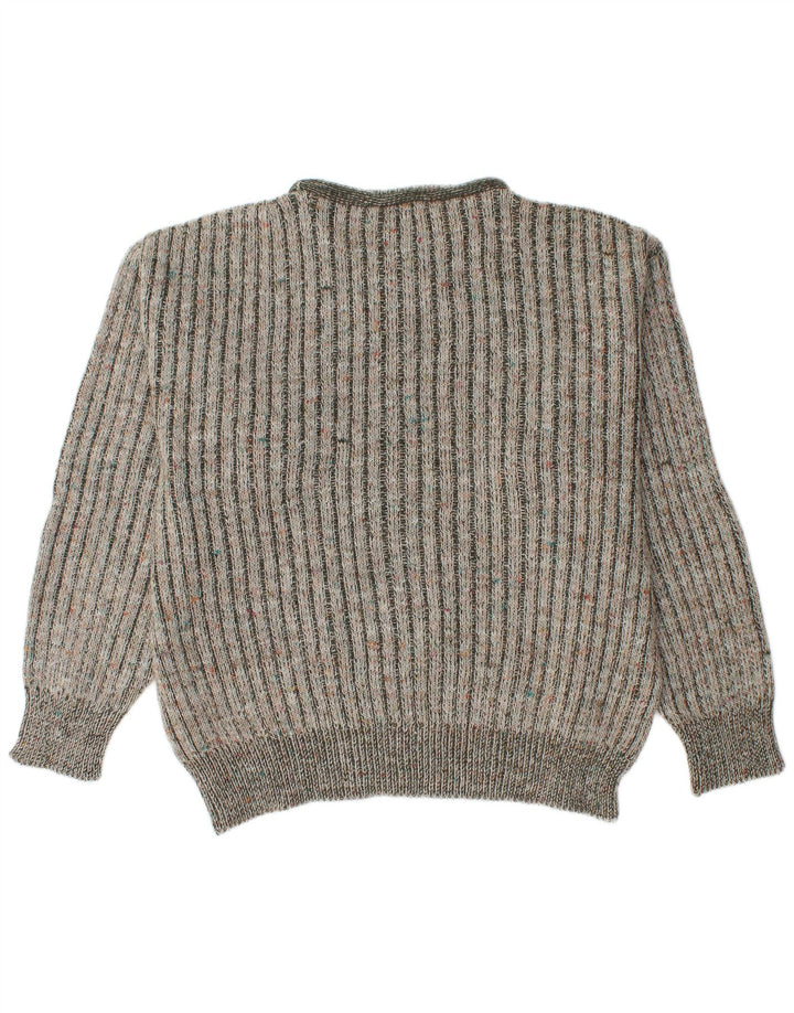 Vintage Herre Crew Neck Jumper Sweater IT 48 Medium Grøn Akryl