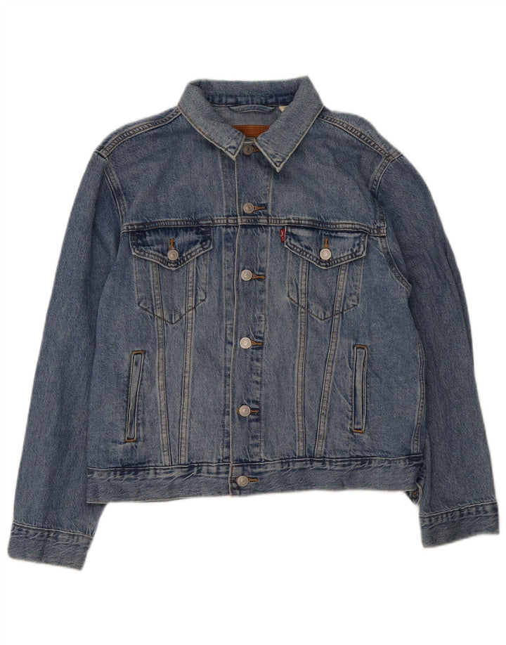 Levi's Herre denimjakke UK 38 Medium Blue Cotton