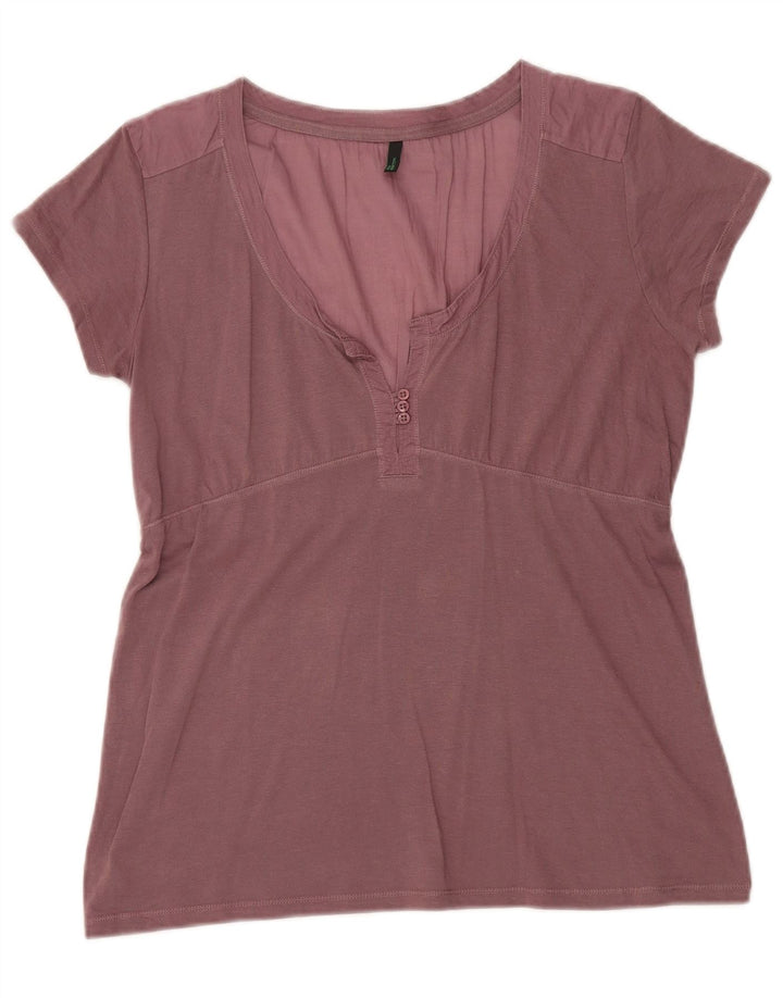 Benetton Damebluse Top UK 14 Medium Pink