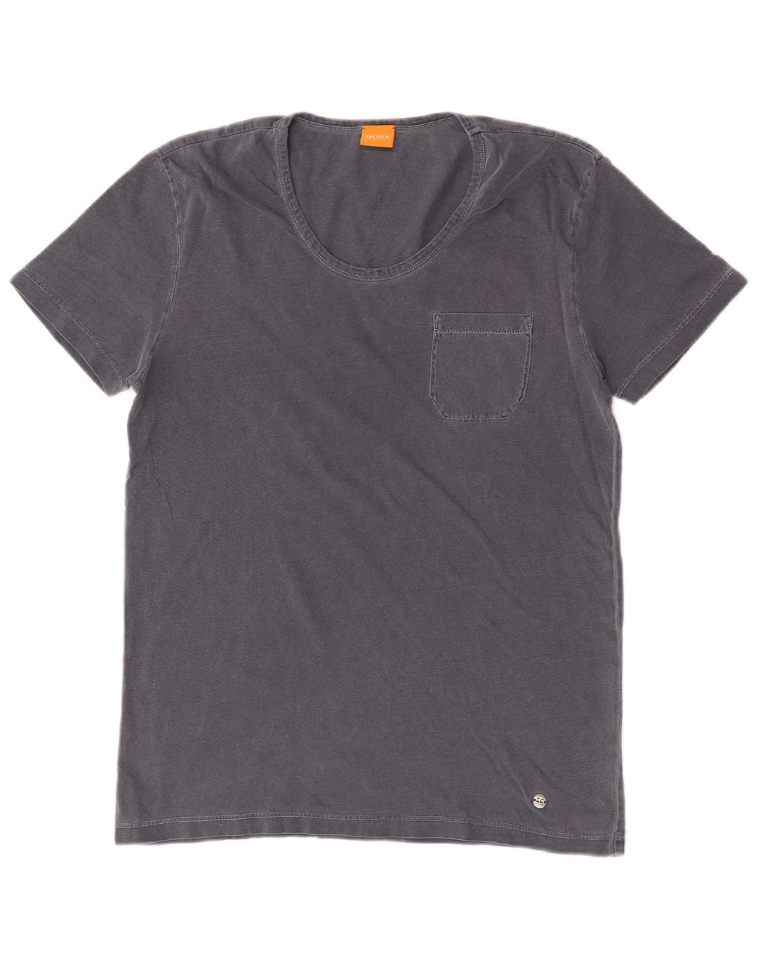Hugo Boss Herre T-Shirt Top Lille Grå