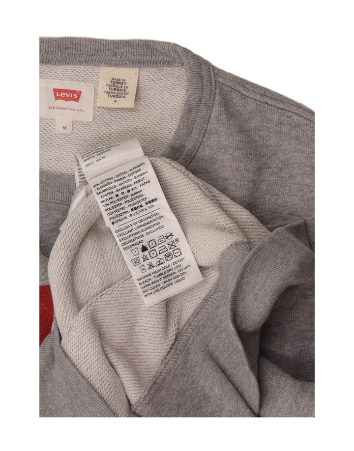 Levi's Grafisk sweatshirt til mænd mellem grå bomuld