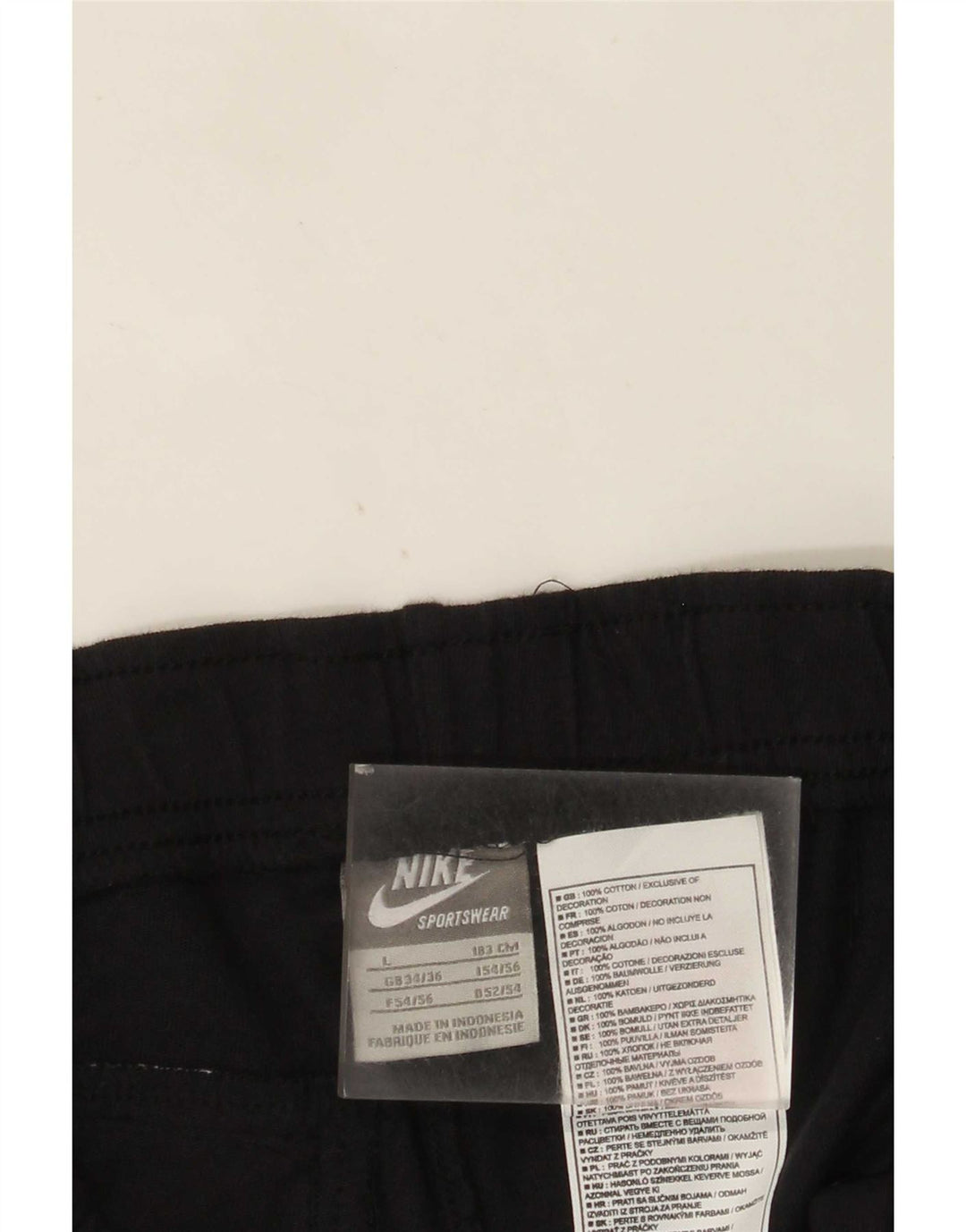 Nike sportsshorts til mænd, store sorte bomuld