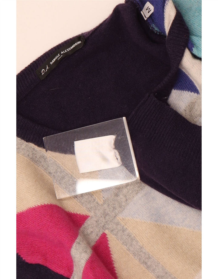 Daniele Alessandrini Herre Crew Neck Jumper Sweater Medium Lilla