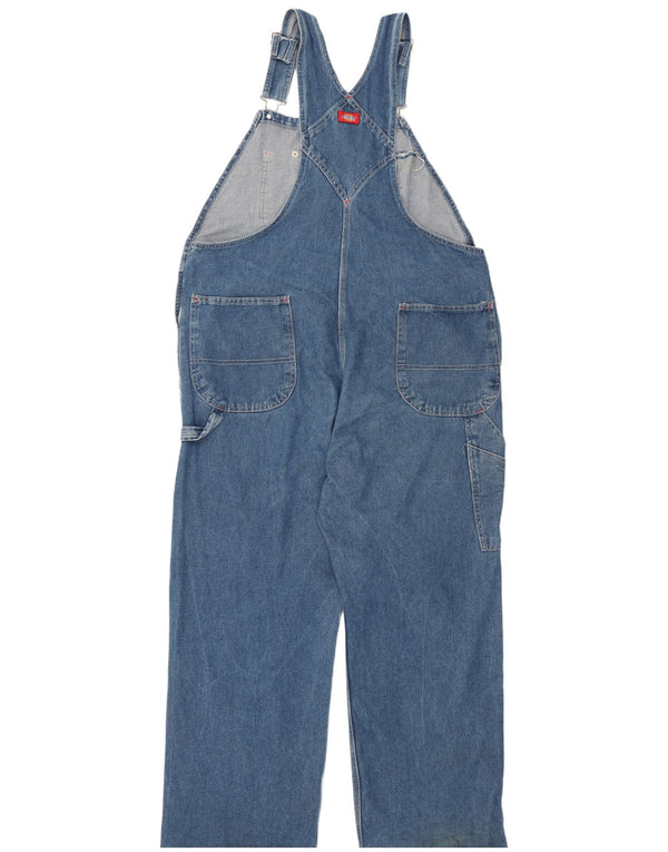 Dickies Herre Carpenter Dungarees Straight Jeans W40 L30 Blue Cotton