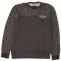 Quiksilver Sweatshirt-trøje til mænd, stor grå flækket bomuld