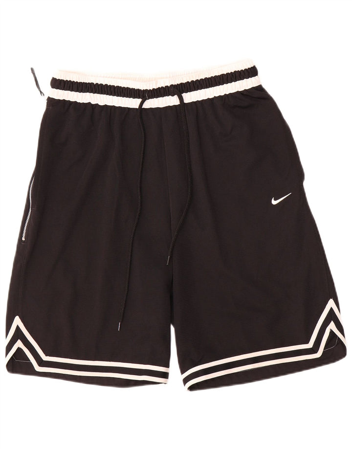 Nike Herre Dri Fit Sportshorts Medium Sort Colourblock Polyester