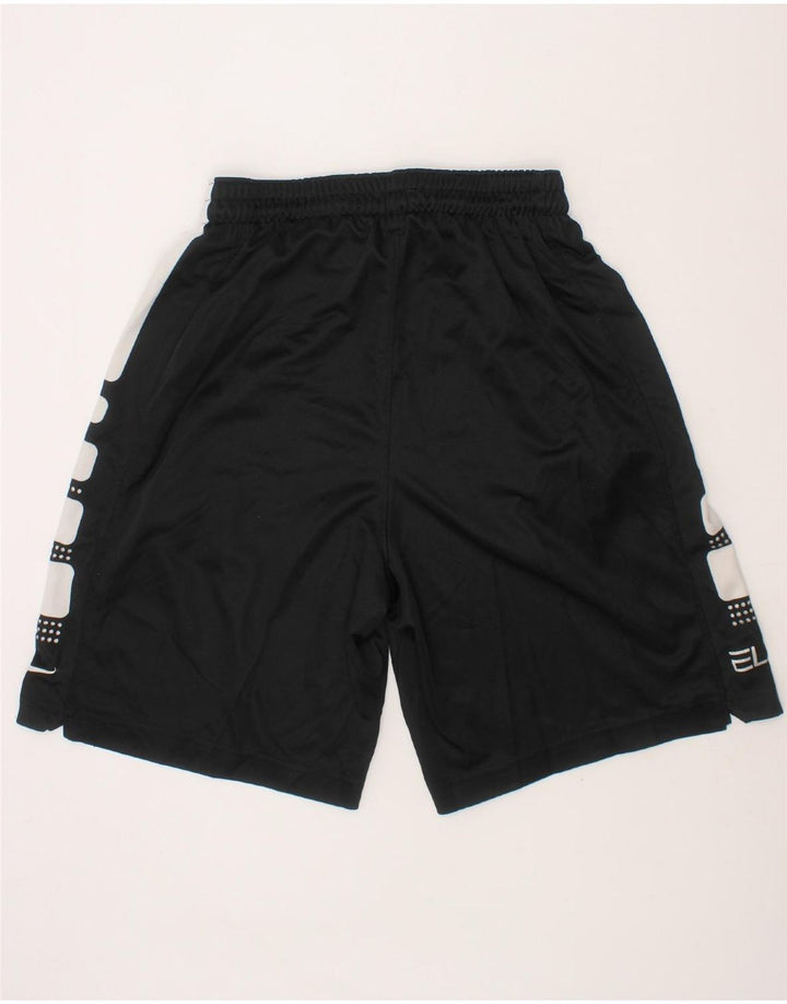 NIKE Boys Dri Fit Graphic Sport Shorts 9-10 Years Small  Black Polyester Vintage Nike and Second-Hand Nike from Messina Hembry 