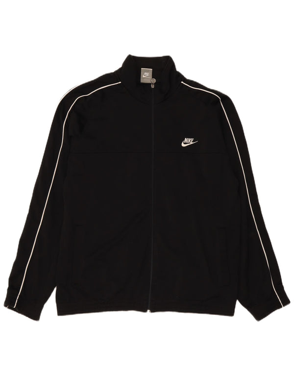 Nike træningsdragt til mænd, topjakke UK 41/43 Stor sort polyester