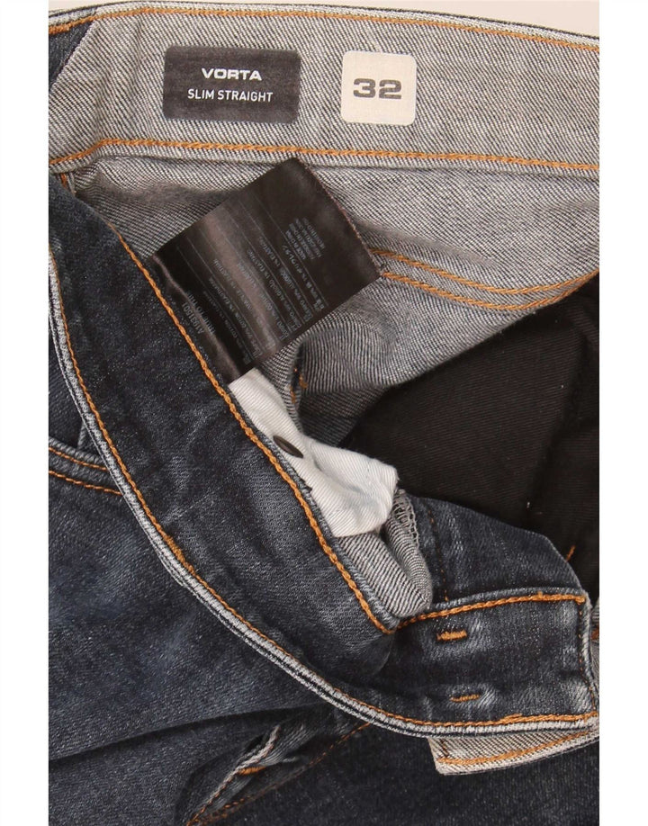 Volcom Herre Vorta Slim Straight Jeans W32 L31 Marineblå Bomuld
