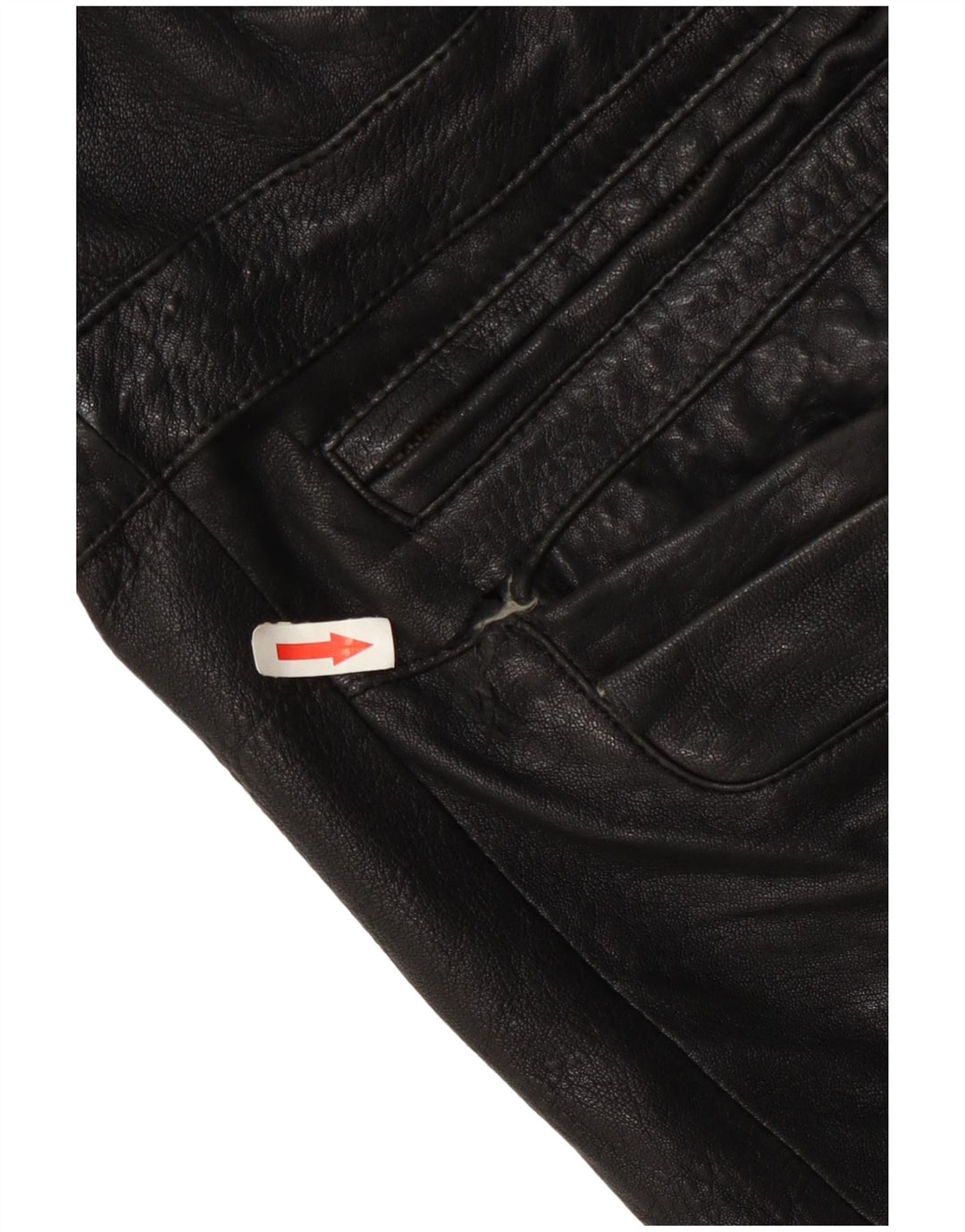 Pierre Cardin Herre Læderjakke UK 42 XL Sort