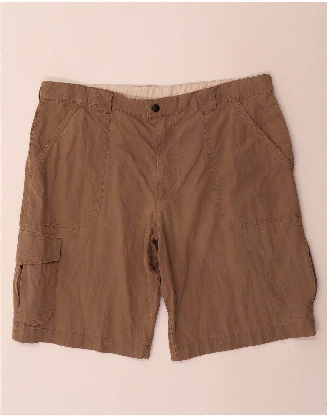 Marks & Spencer Herre Blue Harbor Cargo Shorts W38 XL Beige Bomuld