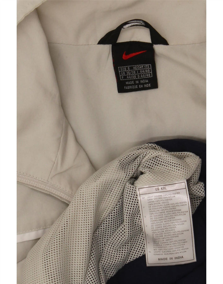 Nike Træningsdragt til mænd, topjakke UK 36/38 Small Grey Colourblock Polyester