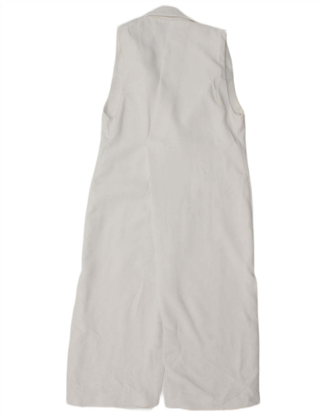 Zara Womens Regular Longline vest UK 6 XS Hvid