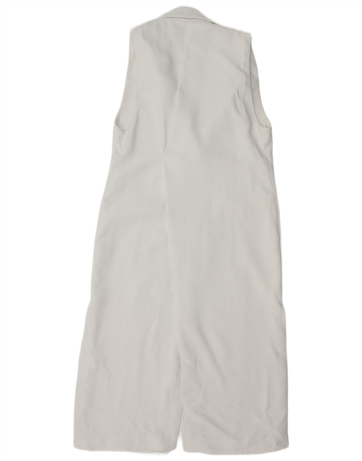 Zara Womens Regular Longline vest UK 6 XS Hvid