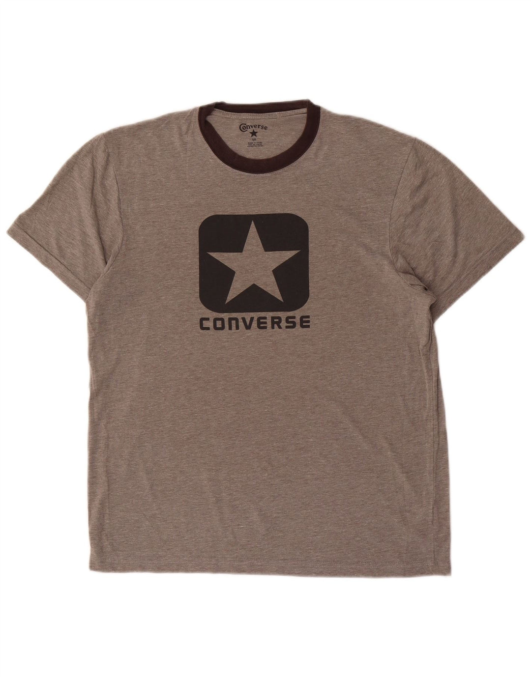 Converse grafisk t-shirt til mænd, lille grå farveblok bomuld