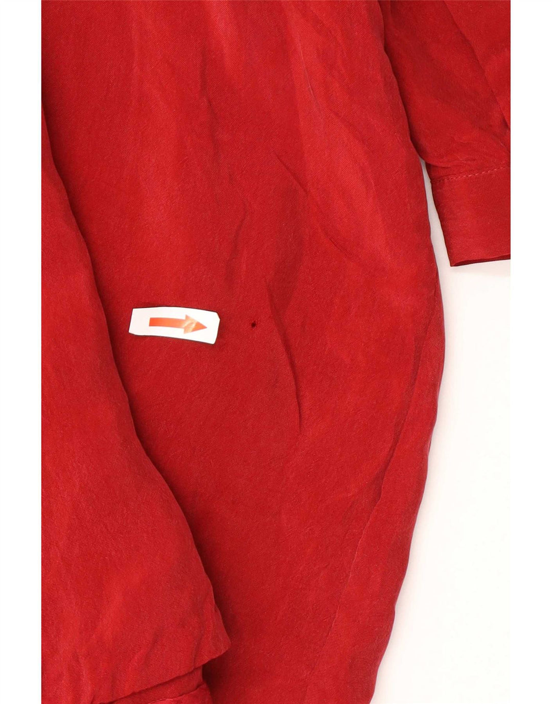 Cos Dame Langærmet Loose Fit Basic Kjole EU 36 Small Red Cupro