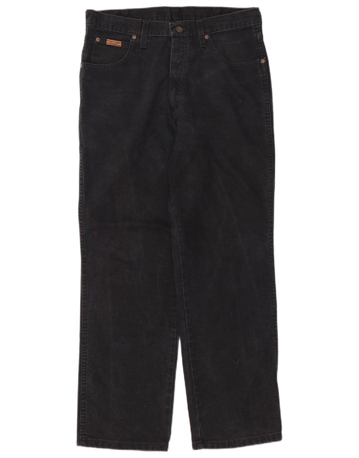 Wrangler Herre Ohio Straight Jeans W33 L30 Sort Bomuld