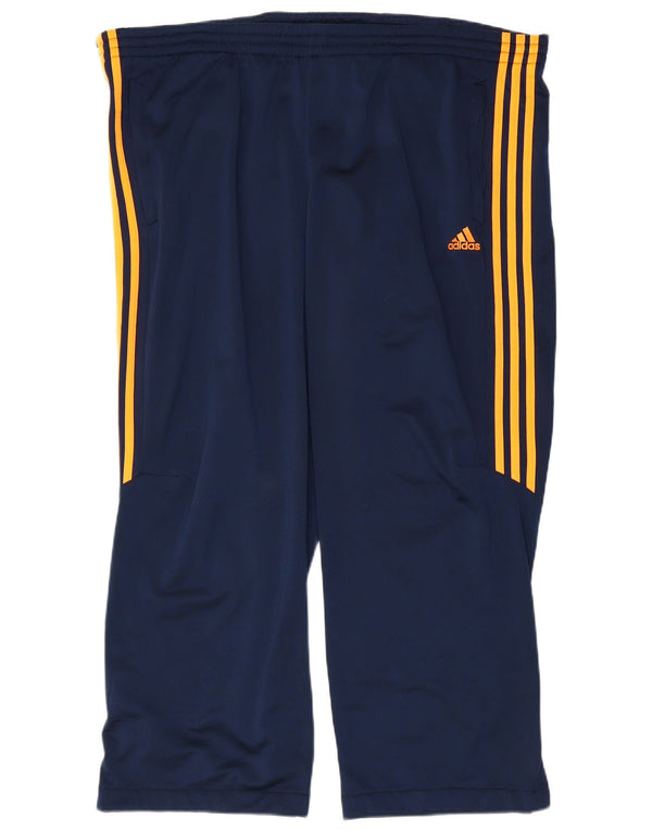 Adidas Træningsdragtsbukser til mænd 2XL Navy Blue Colourblock Polyester