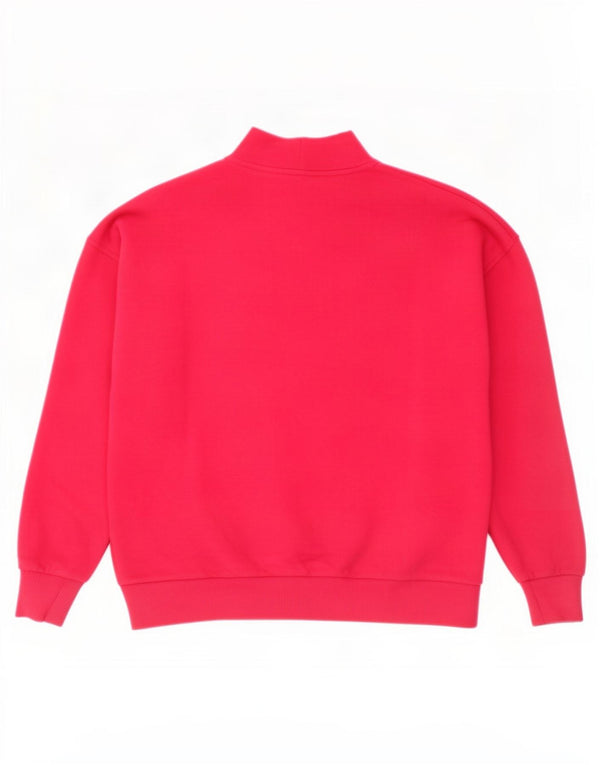 Colmar Womens Grafisk Oversized Sweatshirt Jumper UK 10 Small Pink Bomuld