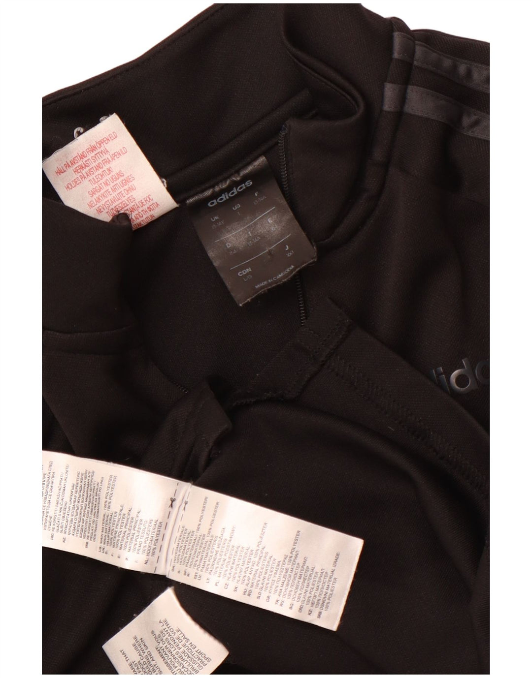 Adidas Boys Climalite Pullover med lynlås-hals træningsdragt Top 13-14 år Sort