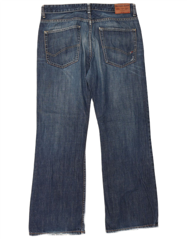 Tommy Hilfiger Herre Bootcut Jeans W36 L32 Marineblå Bomuld