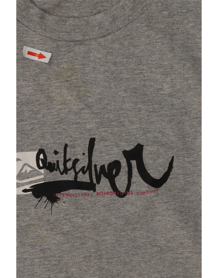 Quiksilver Herre Grafisk T-Shirt Top Stor Grå