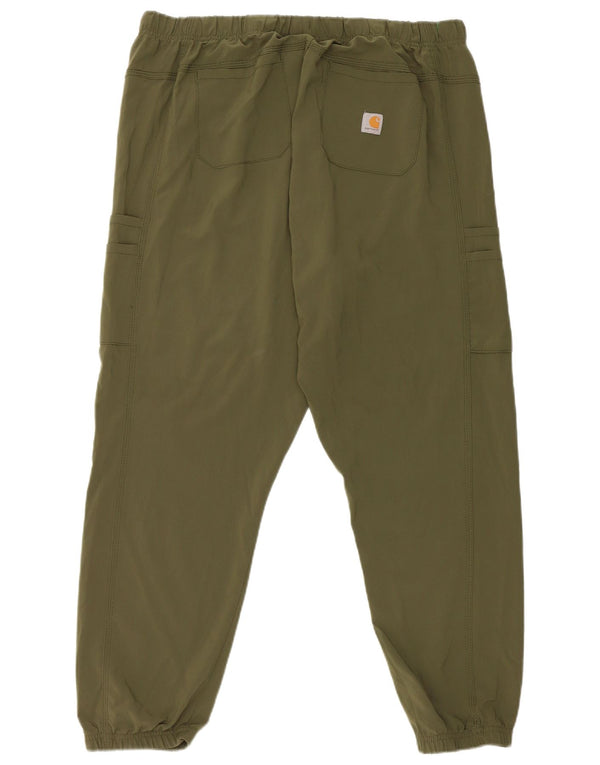 Carhartt Herre joggers Cargo Bukser XL W38 L27 Grøn Polyester