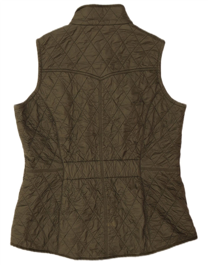 Barbour Dame Quiltet Gilet UK 16 Large Khaki