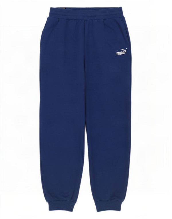 Puma Herre træningsdragt Bukser Joggers UK 14 Medium Blue Cotton