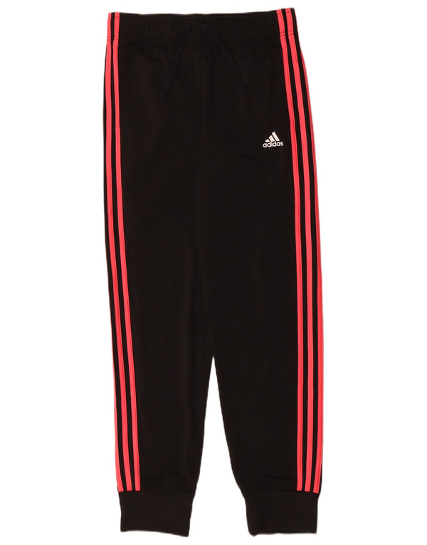Adidas Pige Træningsdragt Bukser Joggers 14-15 År Sort Polyester