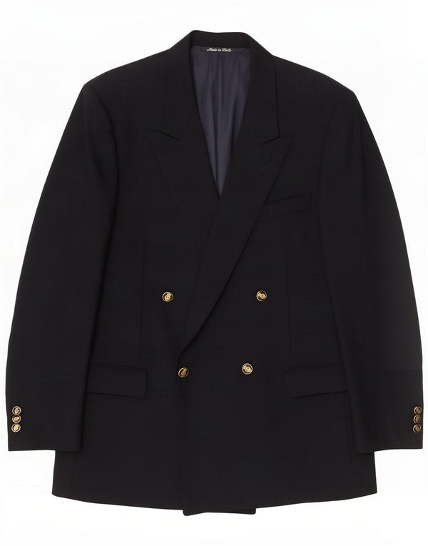 Reda Dobbeltradet blazerjakke til mænd IT 54 2XL Navy Blue Virgin Wool