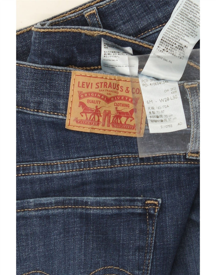 LEVI'S Dame Classic Fit Straight Jeans US 6 Medium W28 L27 Blå Bomuld