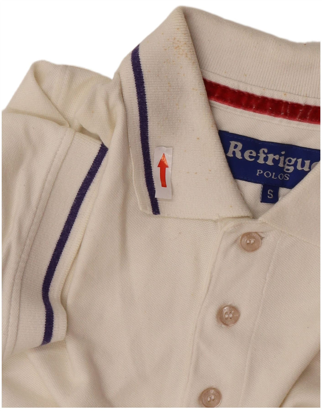 Refrigue herre polo shirt lille hvid bomuld