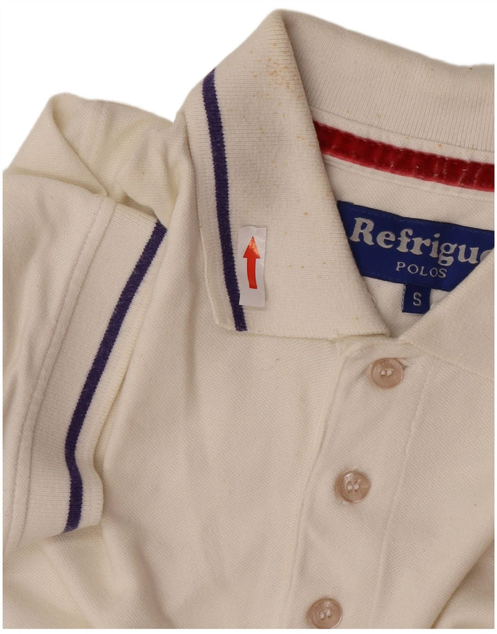 Refrigue herre polo shirt lille hvid bomuld