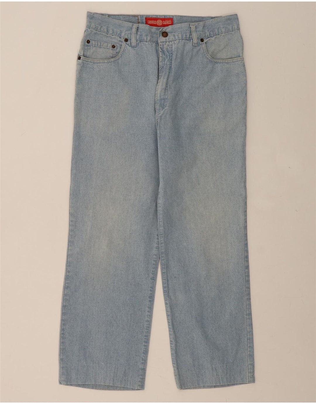 CASUCCI Womens Straight Jeans IT 50 XL W36 L27 Blue 90s Vintage Casucci and Second-Hand Casucci from Messina Hembry 