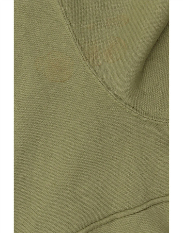 Nike Sweatshirt med lynlås til mænd XL grøn bomuld