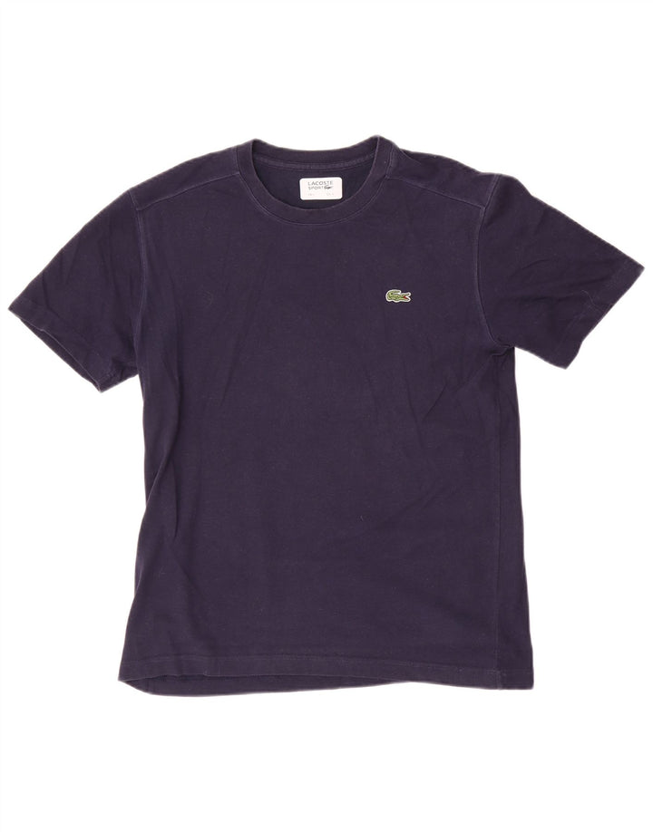 Lacoste Herre T-shirt Top størrelse 3 Lille marineblå bomuld