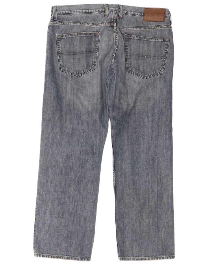 Tommy Hilfiger Straight Jeans til mænd W38 L30 Blå Bomuld