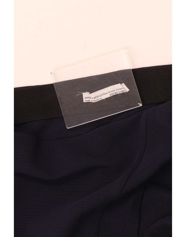 Zara Pencil Skirt Small W26 Marineblå til kvinder