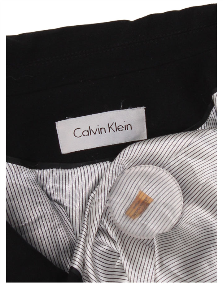 CALVIN KLEIN Dame 2-knaps blazerjakke UK 14 Medium Navy Blue