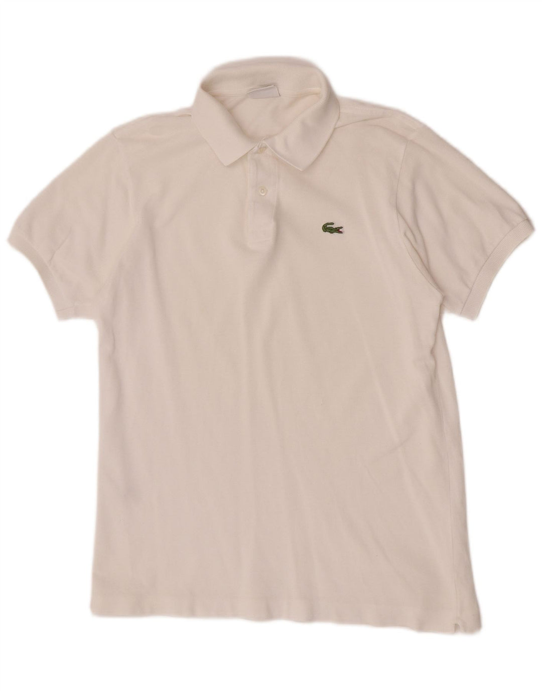 Lacoste herre poloskjorte str. 4 Medium hvid bomuld