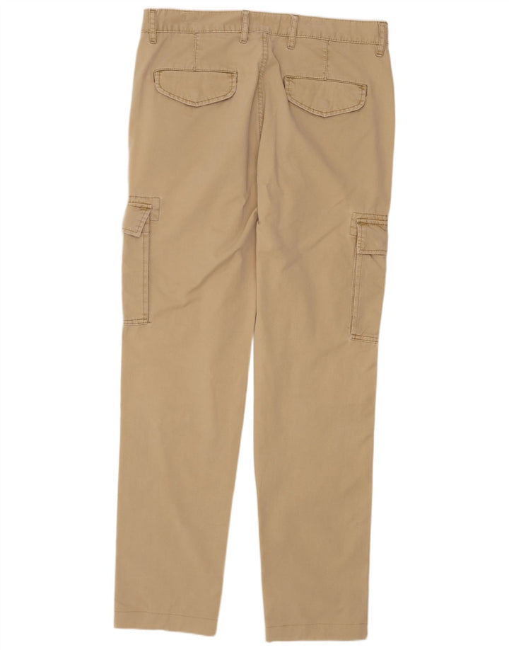 OVS Herre Slim Cargo Bukser IT 48 Medium W34 L32 Beige Bomuld