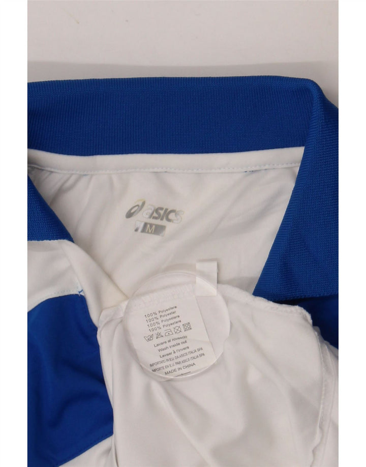 ASICS Poloshirt til mænd Medium White Colourblock Polyester