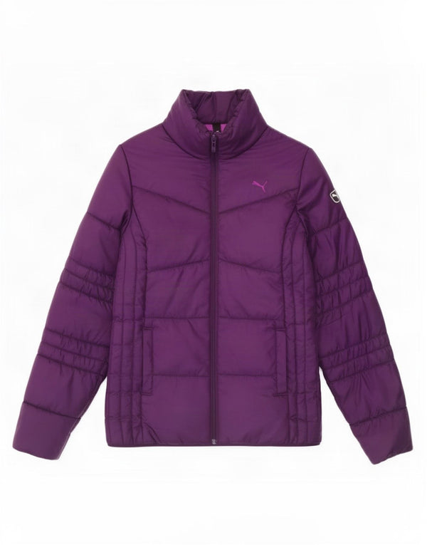 Puma polstret jakke til kvinder UK 14 Stor lilla polyester
