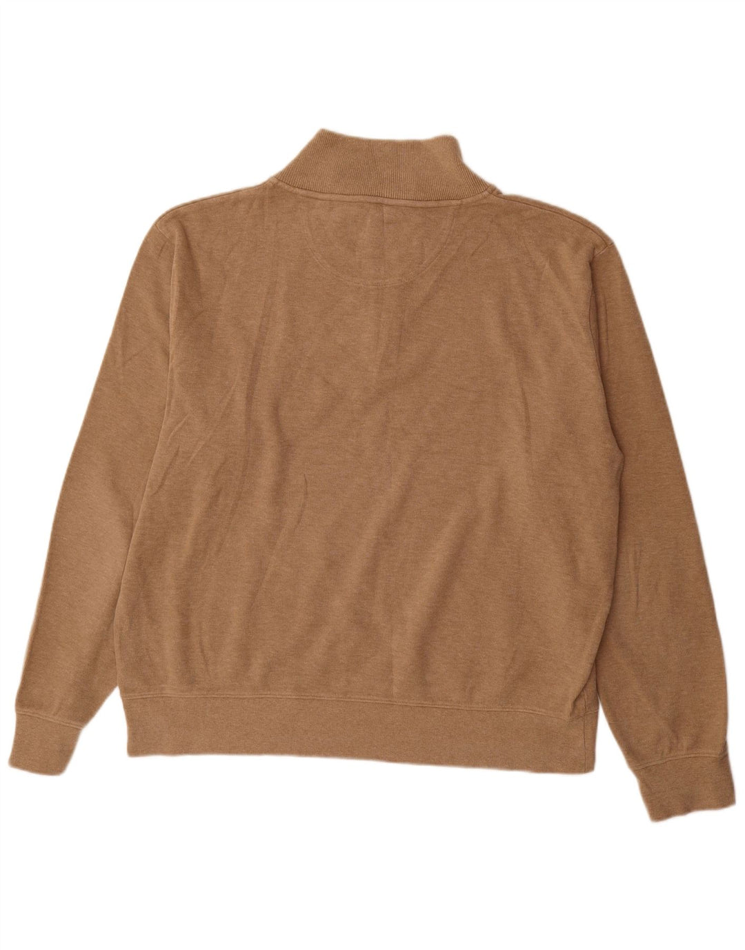 Gant herre lynlås-hals sweater 3XL brun bomuld