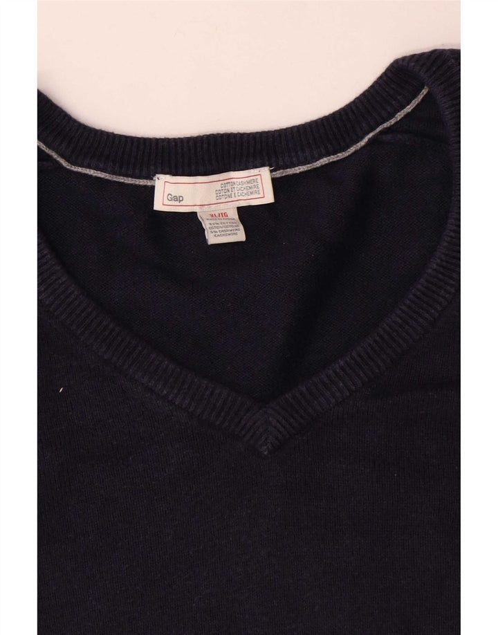 Gap Herre V-hals sweater XL marineblå bomuld